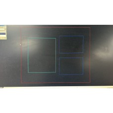 Triptych Mount 50x40cm: 10x8 + 5x7 + 5x7